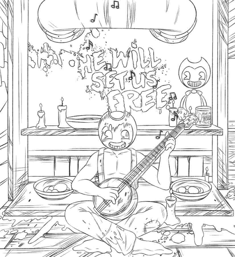 Sammy Bendy Coloring Pages