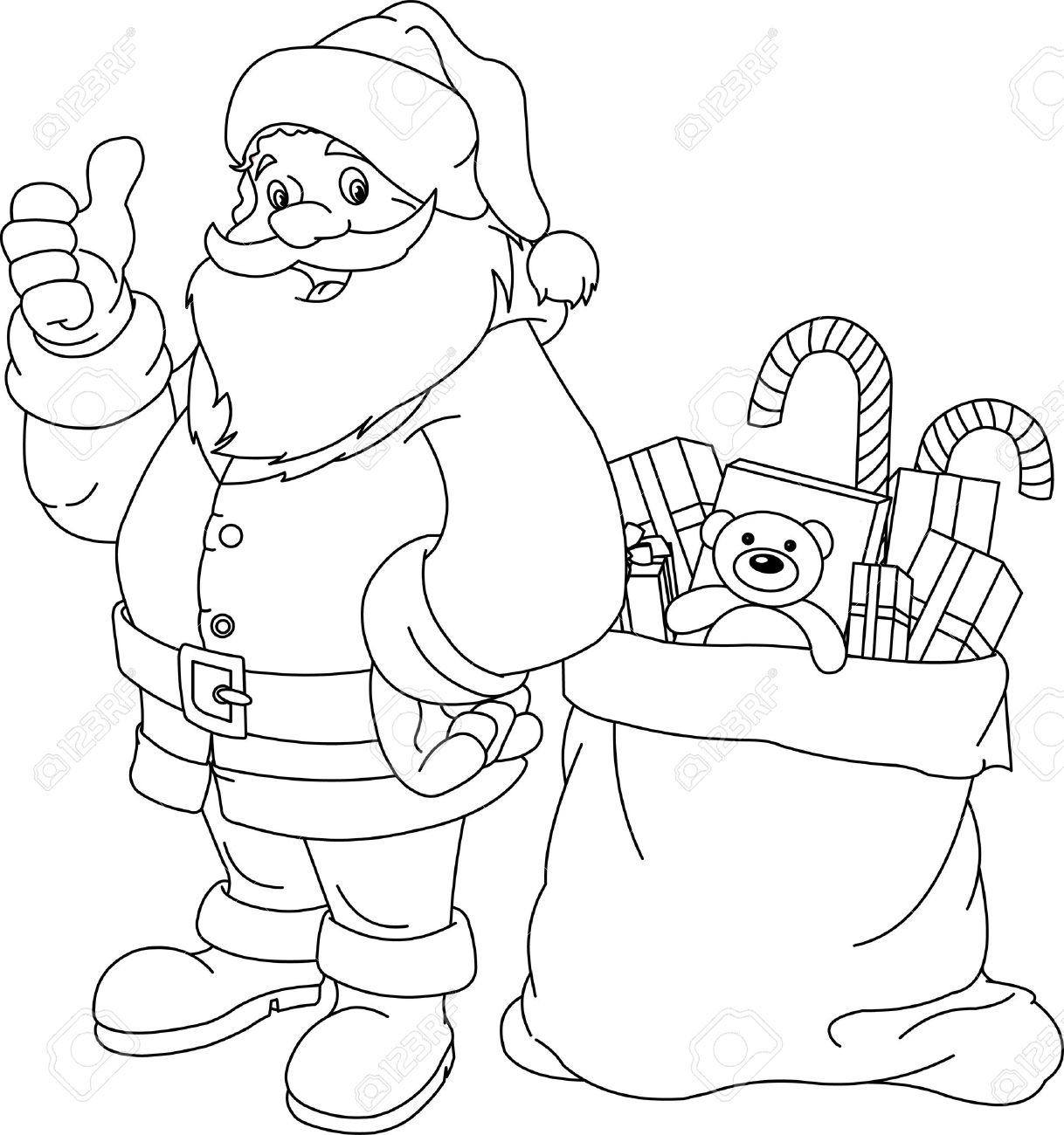 Santa Claus Printable Coloring Pages Coloring Pages