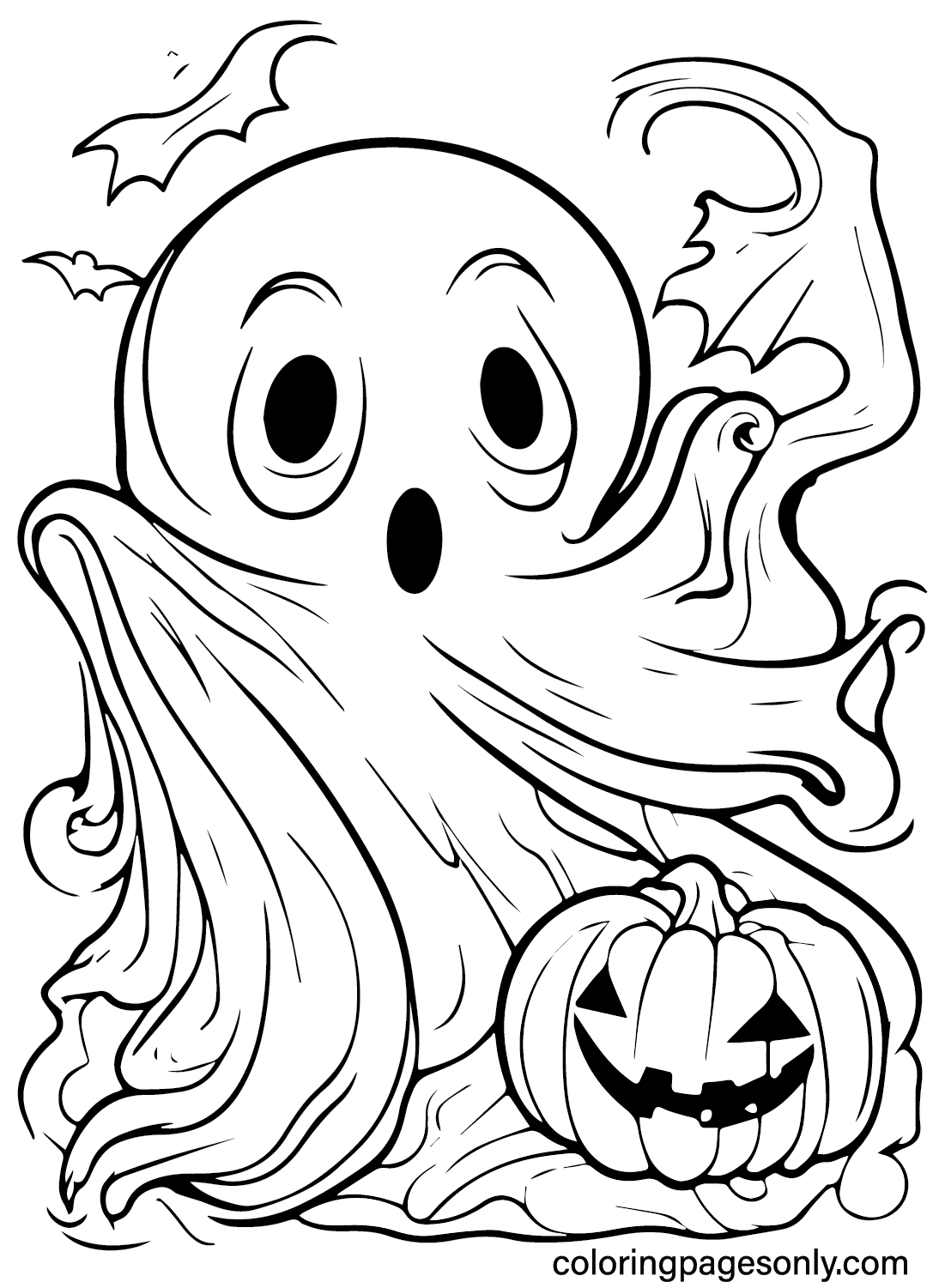 Scary Halloween Coloring Page Free Free Printable Coloring Pages