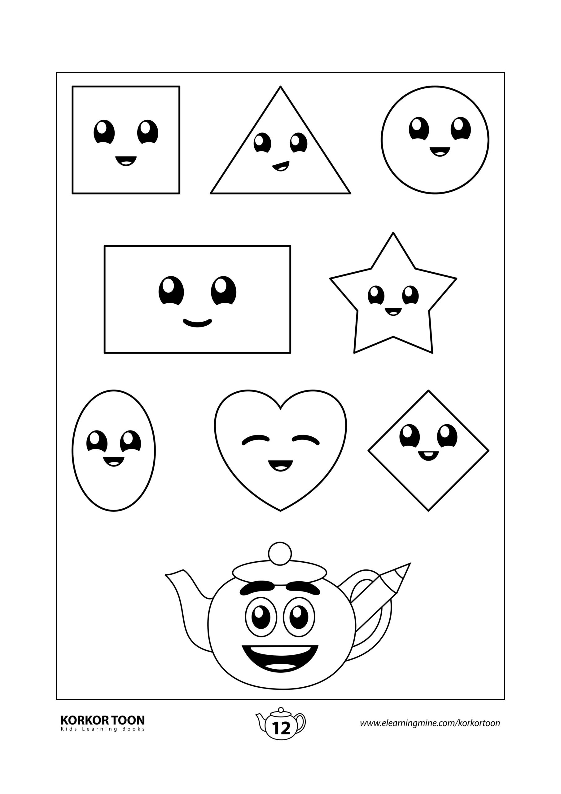 Shapes Coloring Pages Pdf Askworksheet