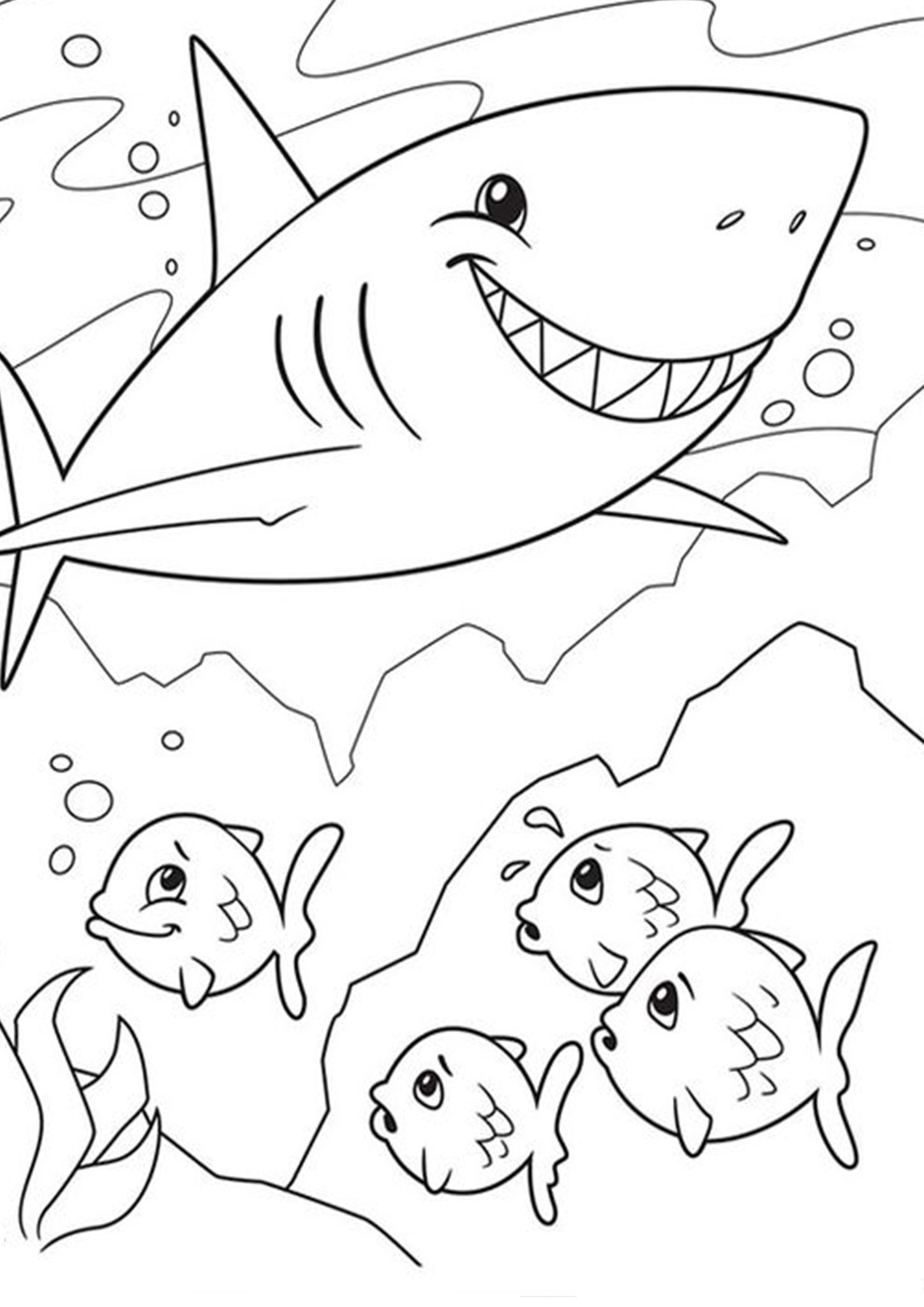 Shark Printable Coloring Page RobertoteMatthews