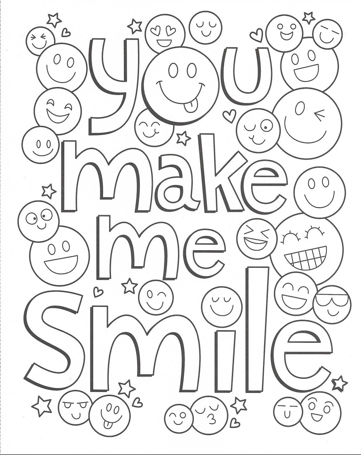 Smile Coloring Pages Printable Coloring Pages
