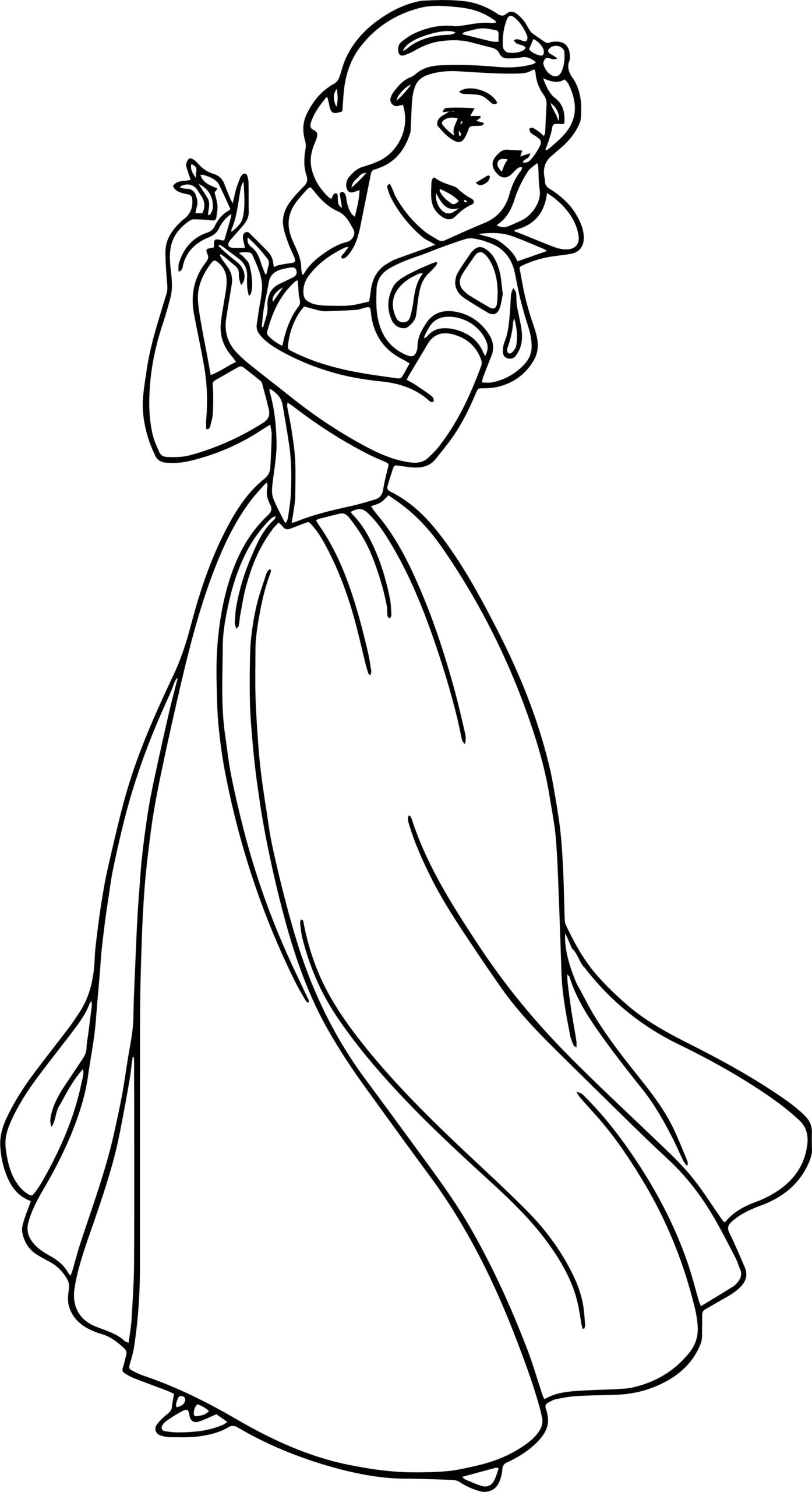 Snow White Turn Coloring Page Wecoloringpage