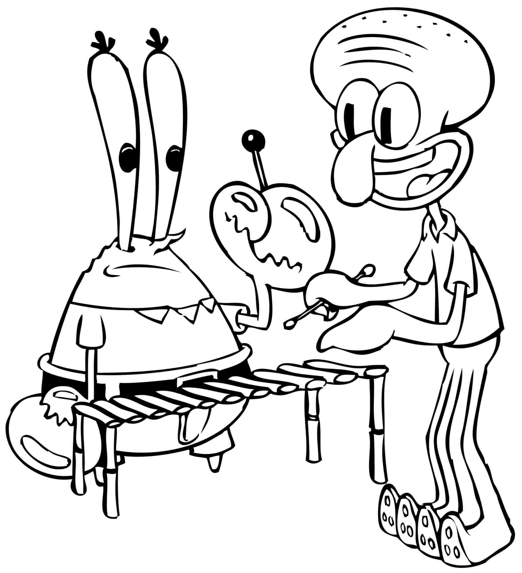 Spongebob Free Printable Coloring Pages