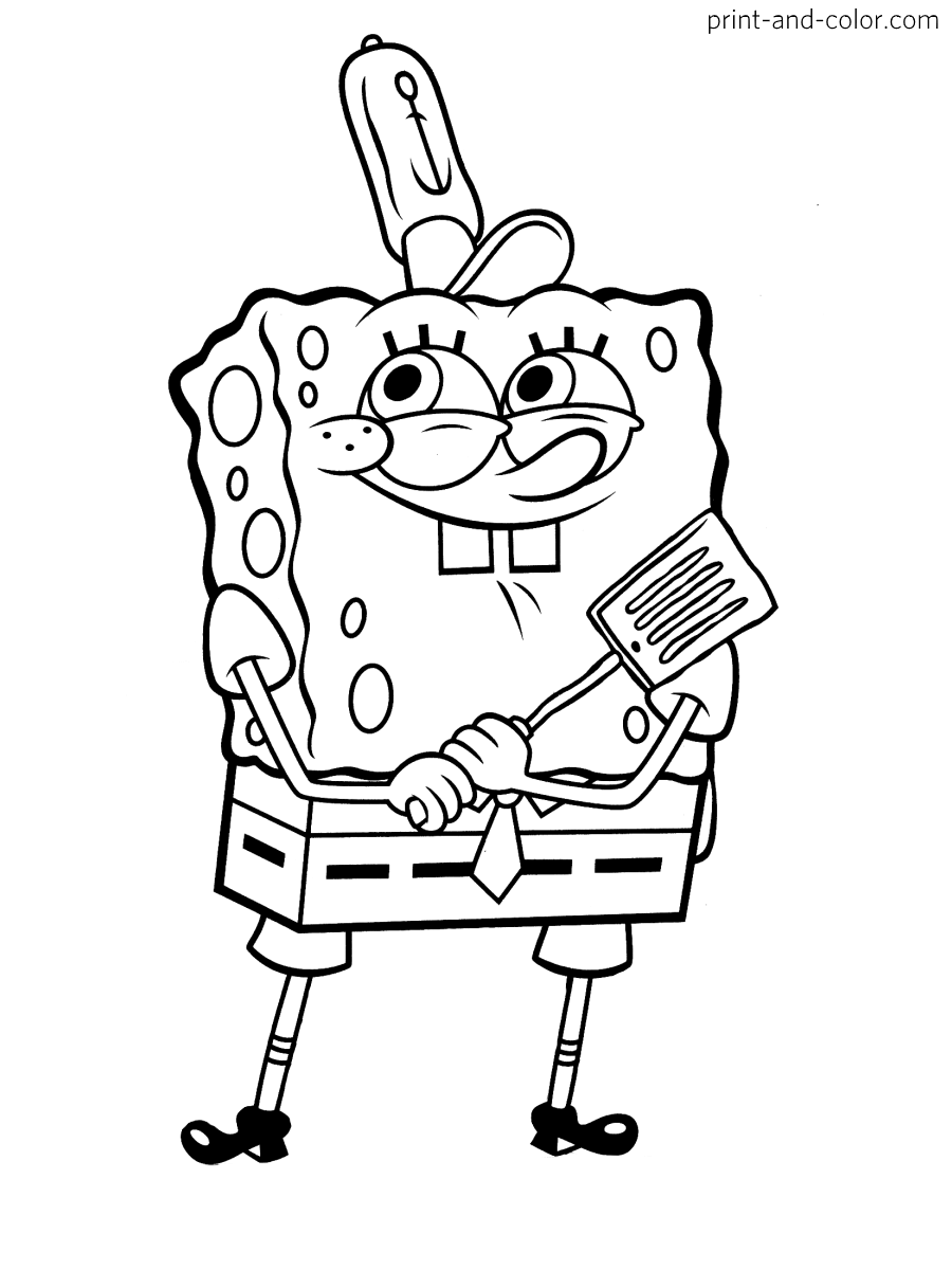 Spongebob Squarepants Coloring Pages Print And Color