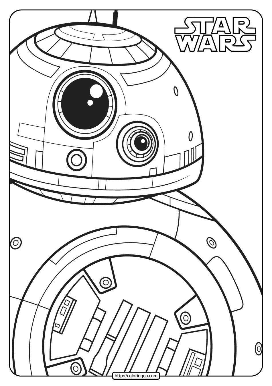Star Wars Coloring Pages Bb8