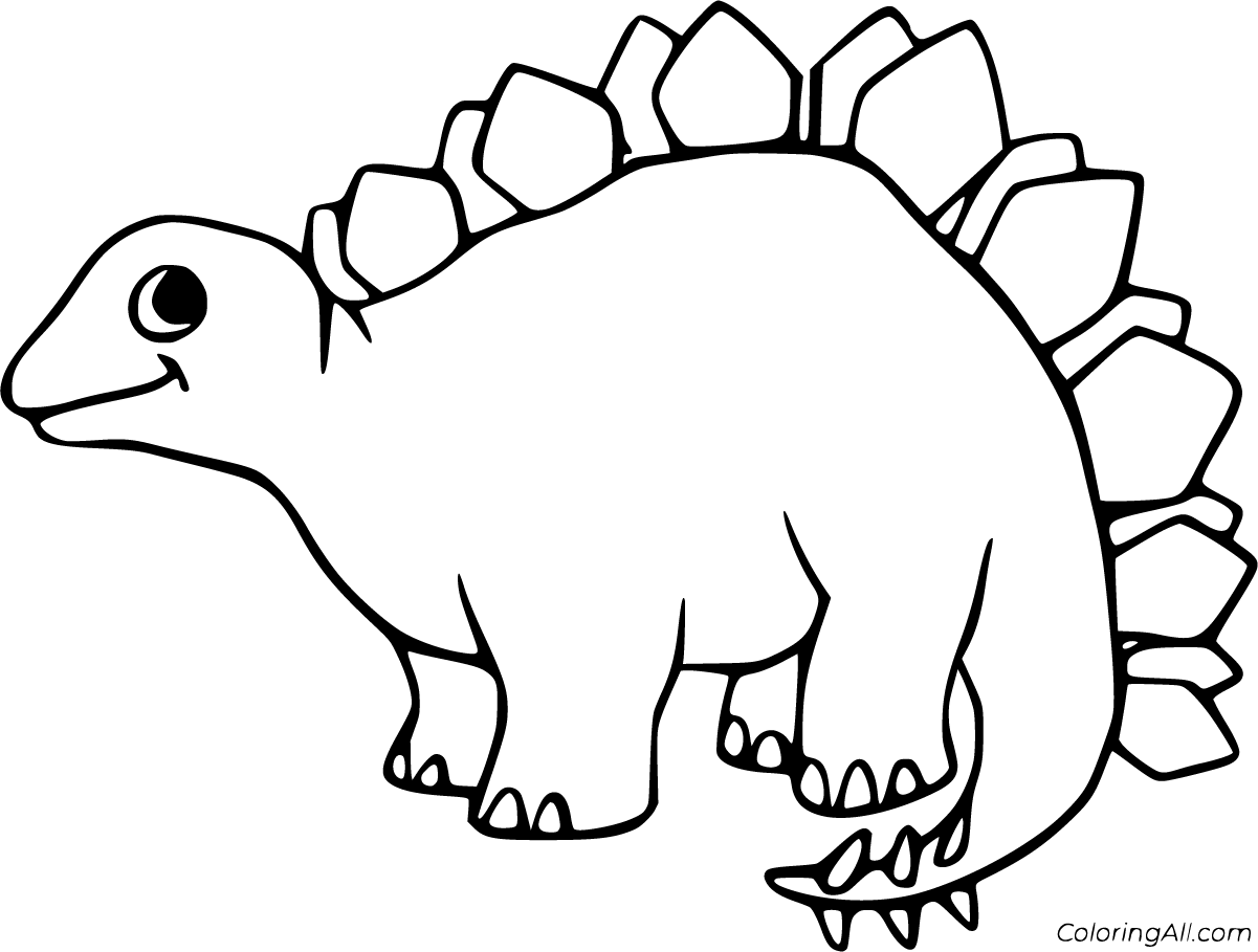 Stegosaurus Coloring Pages 41 Free Printables ColoringAll