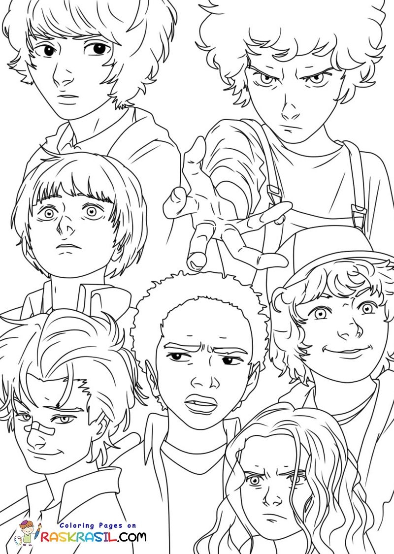 Stranger Things Coloring Pages Coloring Pages Vivid Imagery Stranger Things