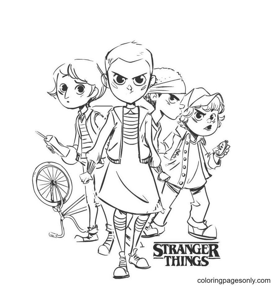 Stranger Things Coloring Pages Steve Harrington