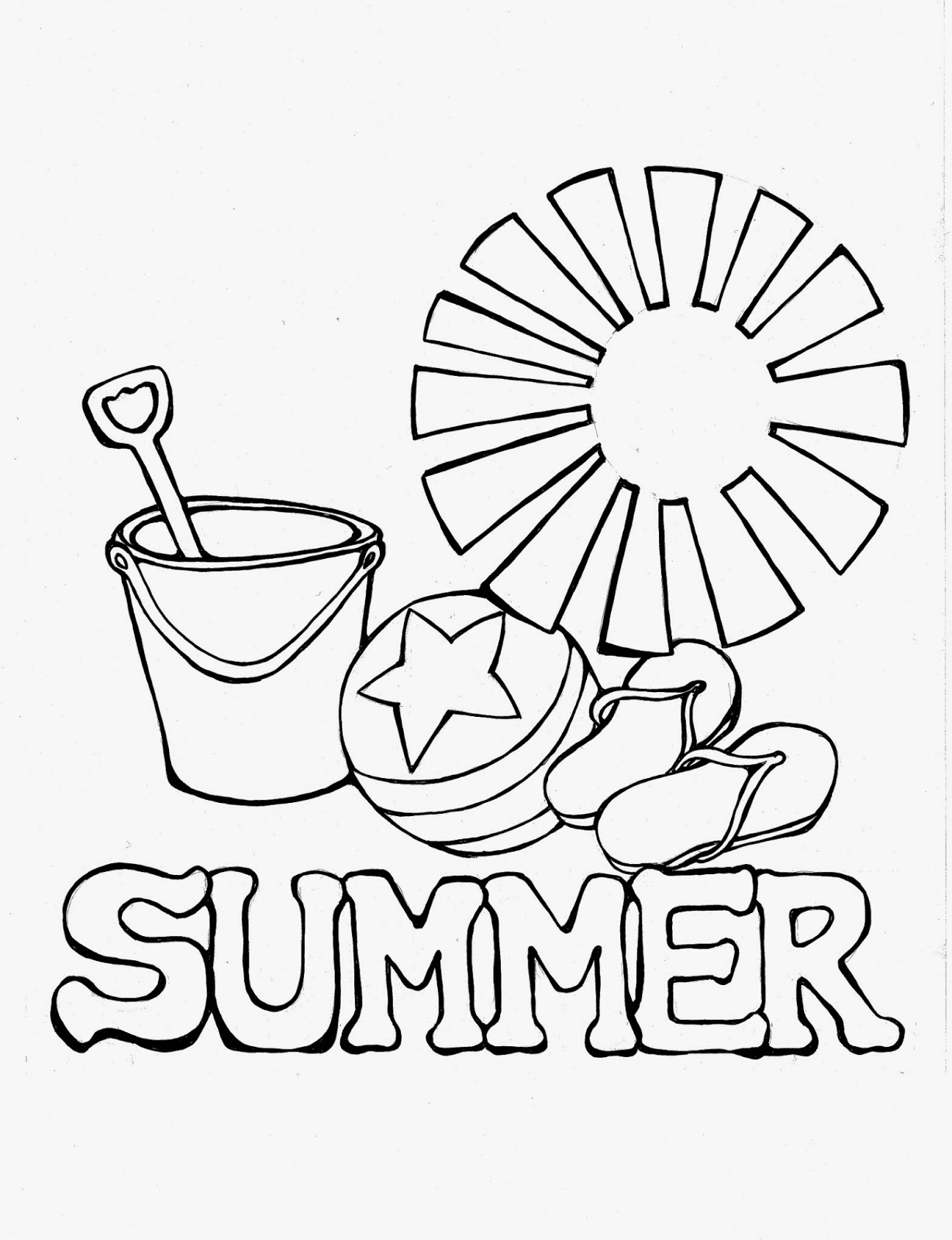 Summer Coloring Pages Ideas PDF Coloringfolder