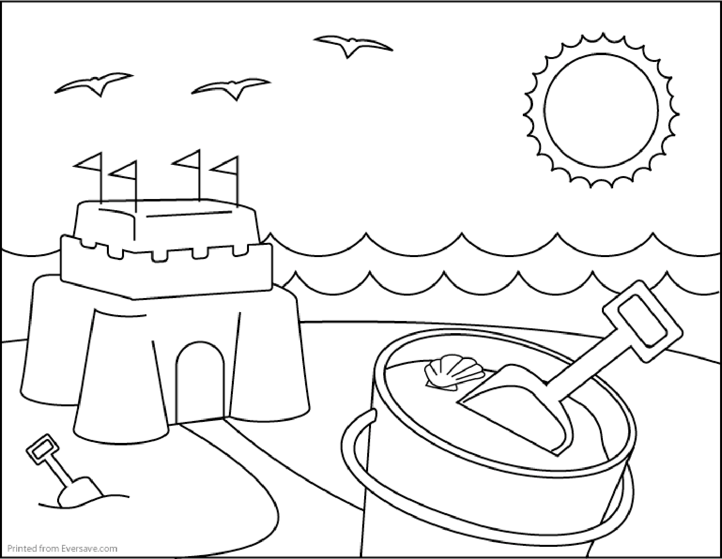 Summer Coloring Pages