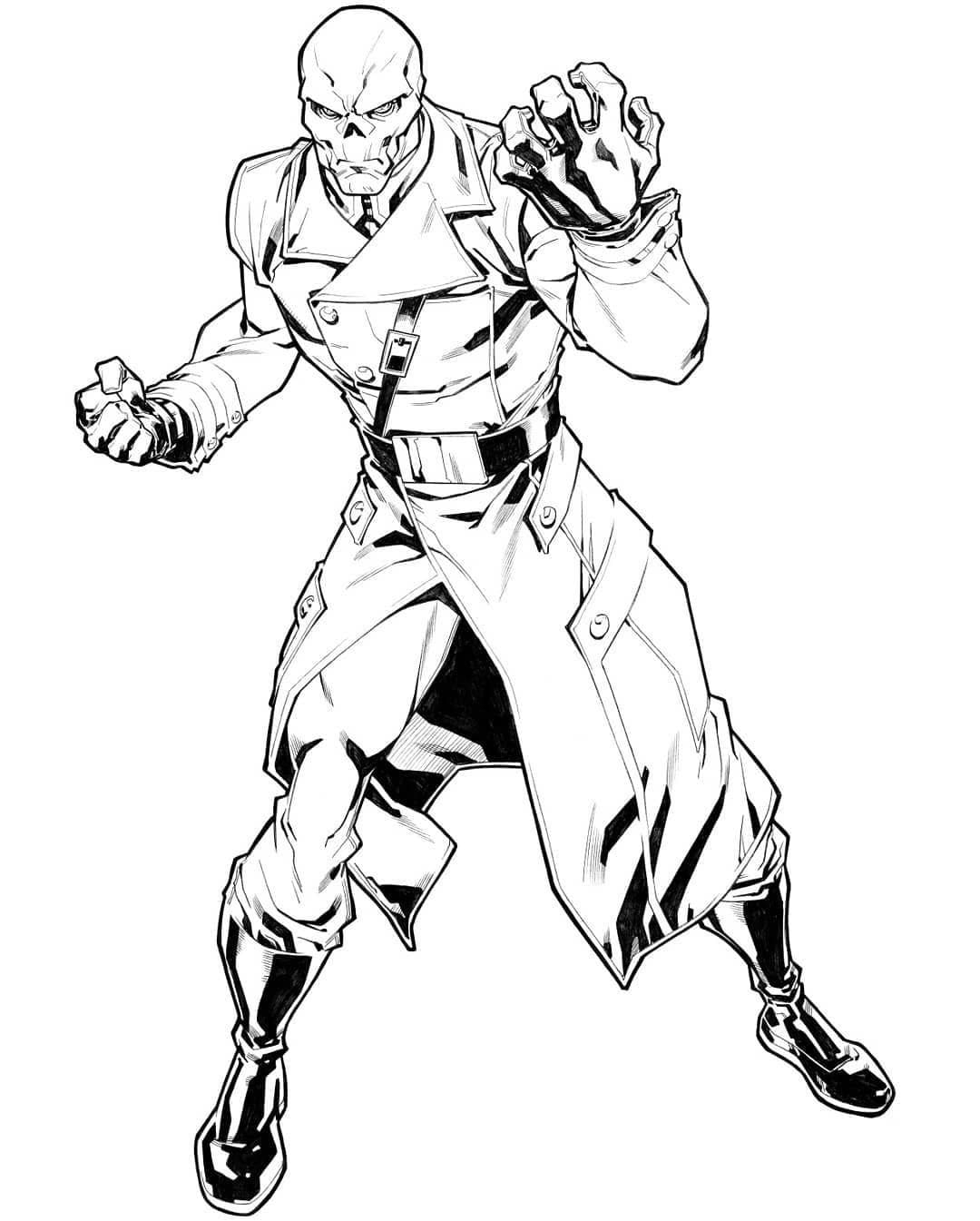 Super Villain Red Skull Coloring Page Download Print Or Color Online For Free
