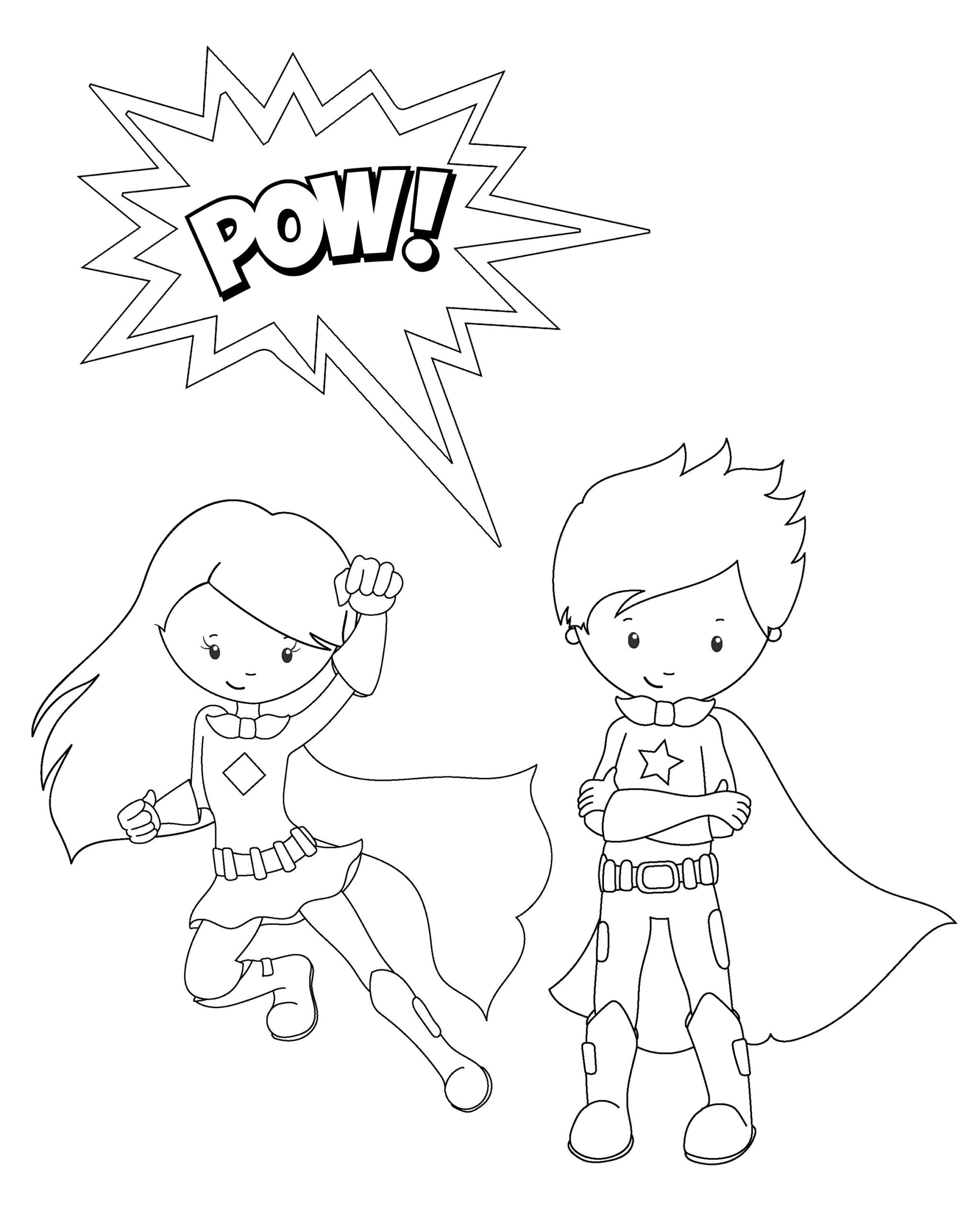 Superhero Coloring Pages Crazy Little Projects Berita Gobloks