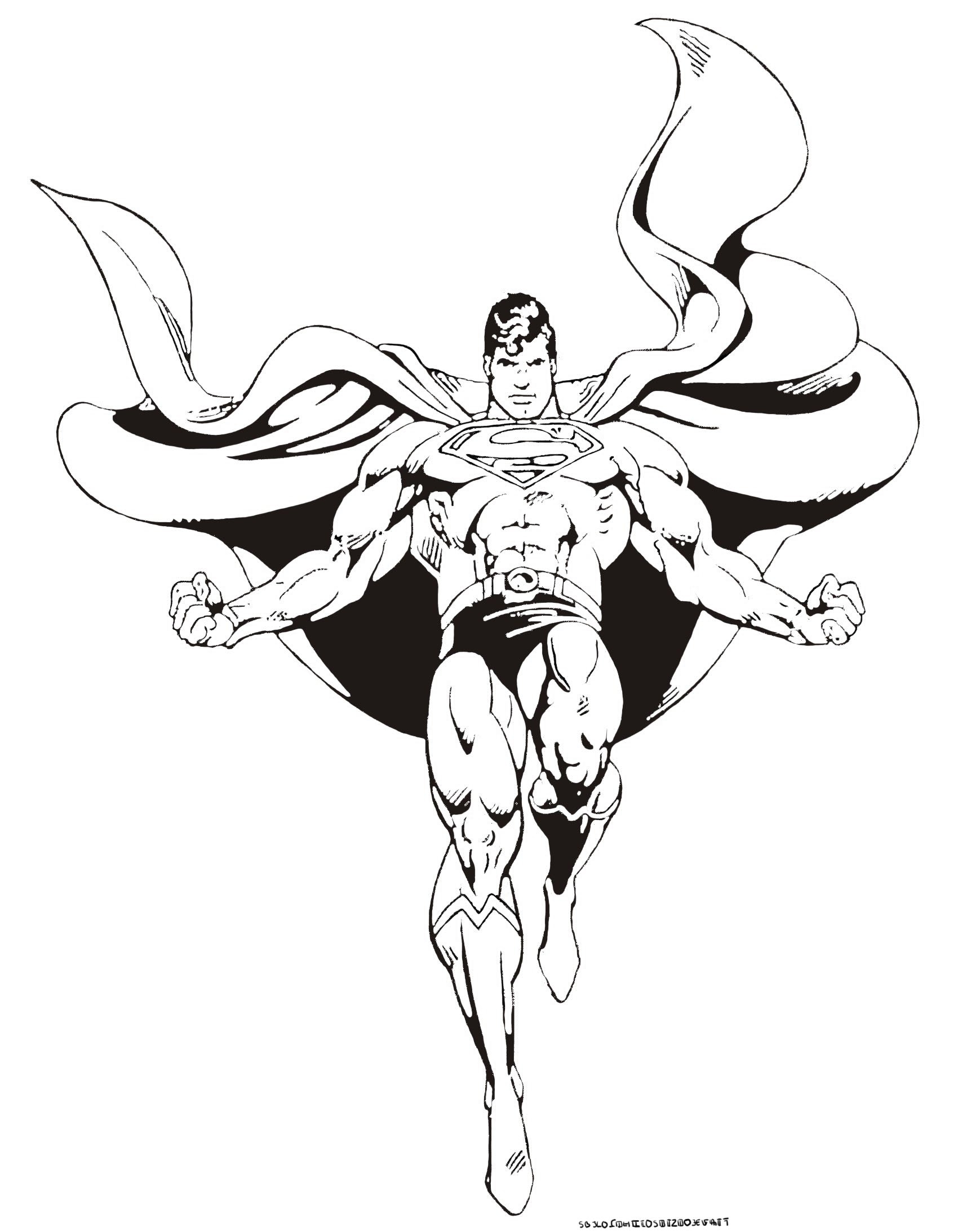 Superman To Download For Free Superman Kids Coloring Pages
