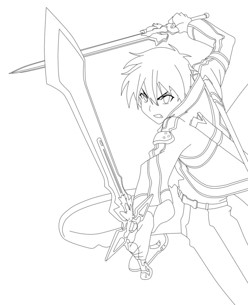 Sword Art Online Coloring Pages