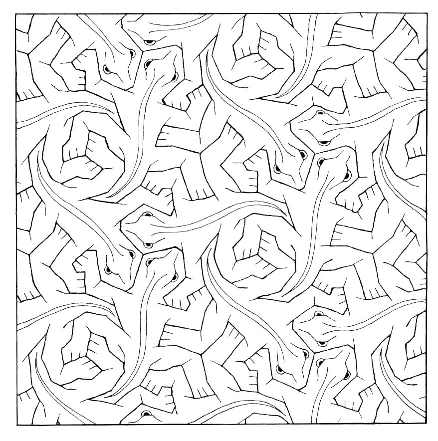 Tessellation Coloring Pages Free Printable At GetColorings Free Printable Colorings Pages