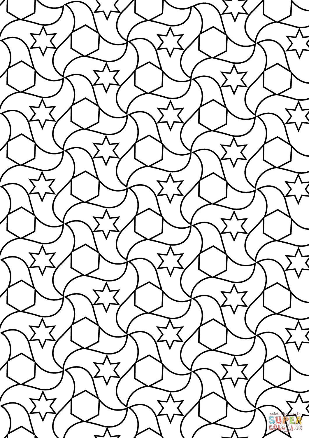Tessellation Coloring Pages Free Printable At GetColorings Free Printable Colorings Pages
