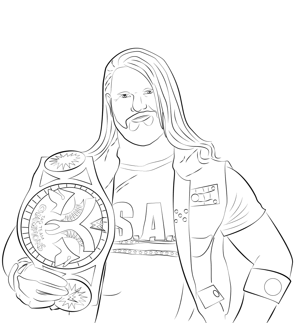The Undertaker Coloring Page Free Printable Coloring Pages