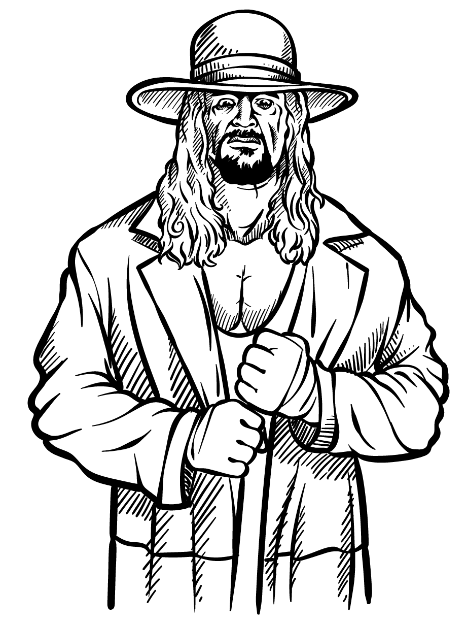 Undertaker Coloring Pages