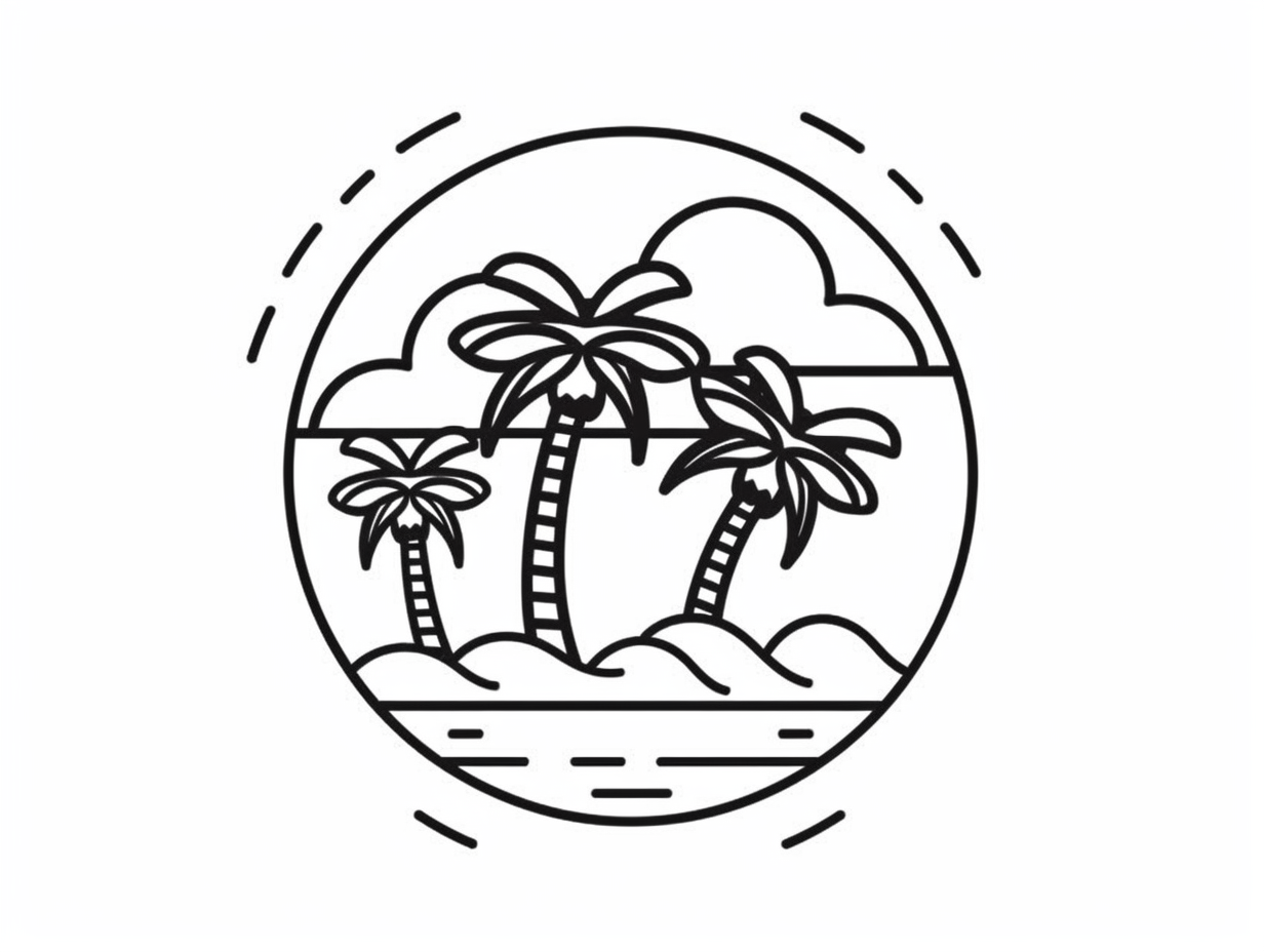 Coloring Pages Tropical World Printable