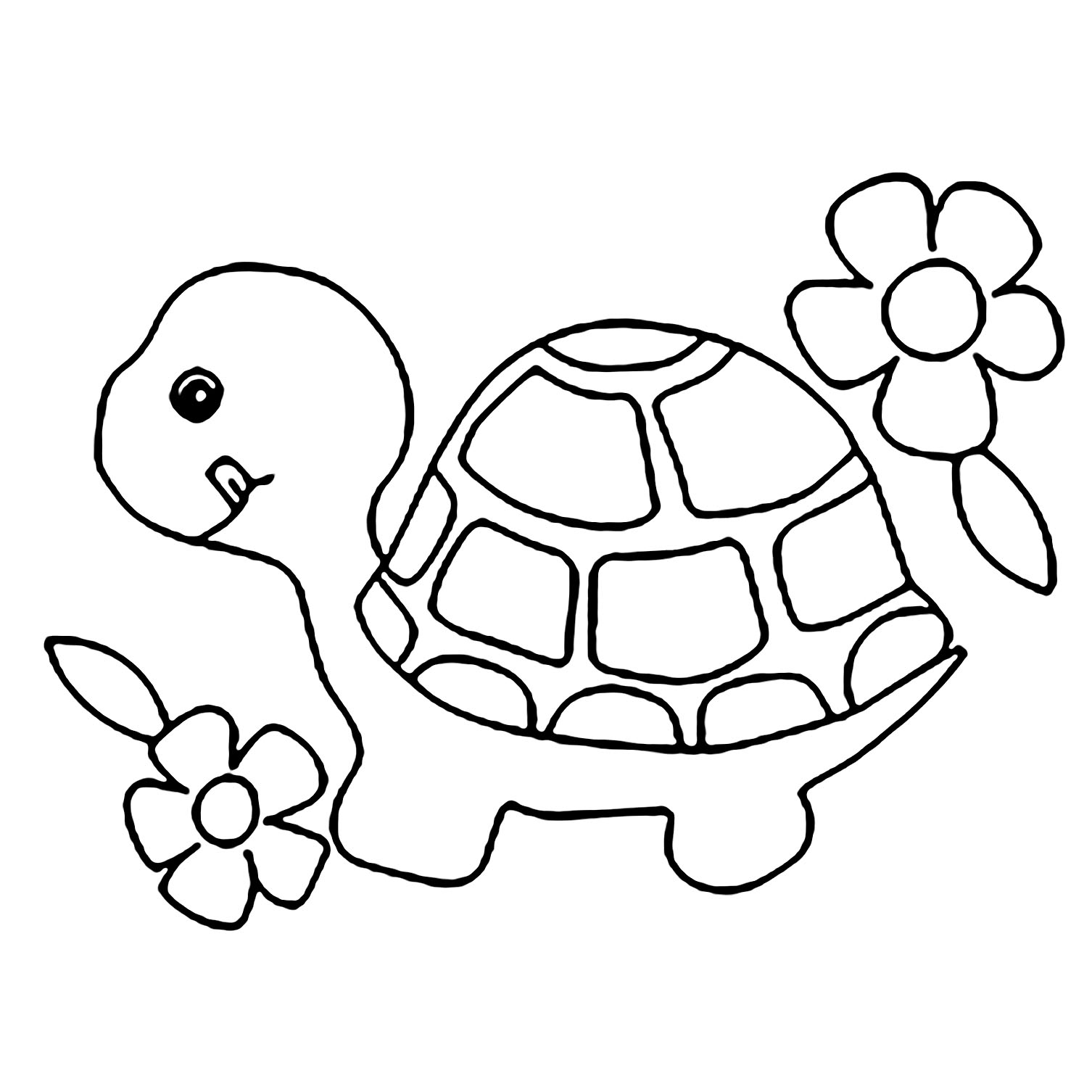 Turtle Coloring Page For Children Turtle Coloring Pages For Kids