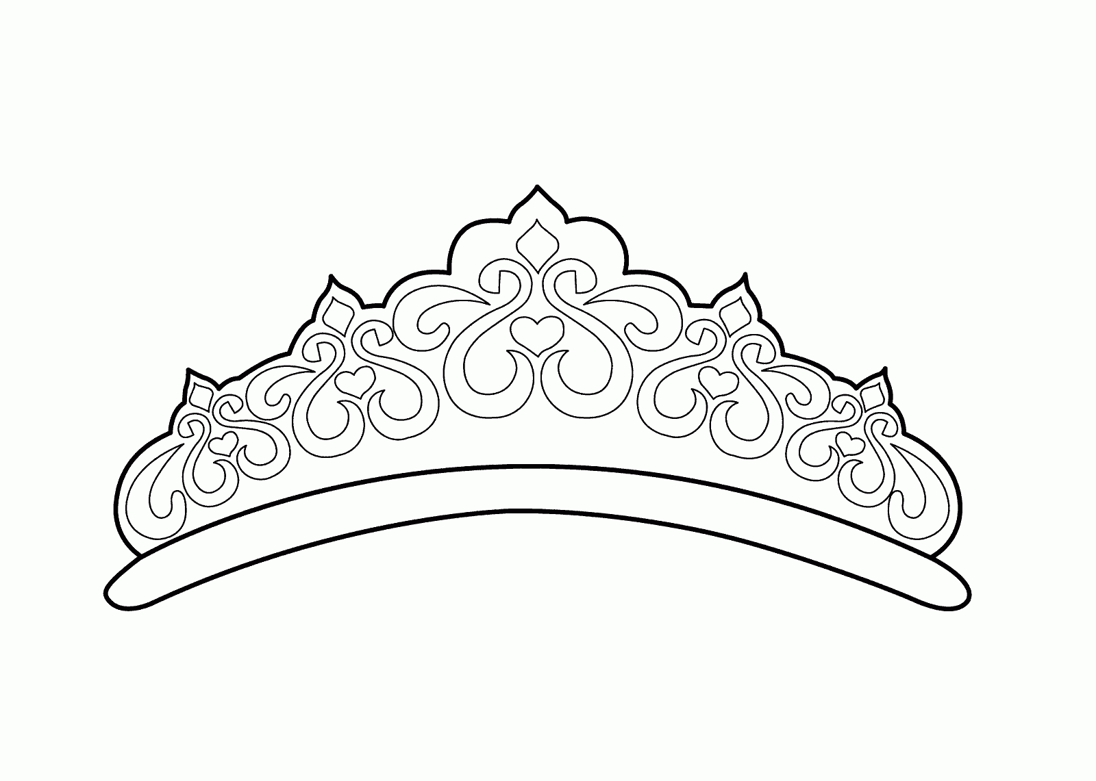 Crown Coloring Page
