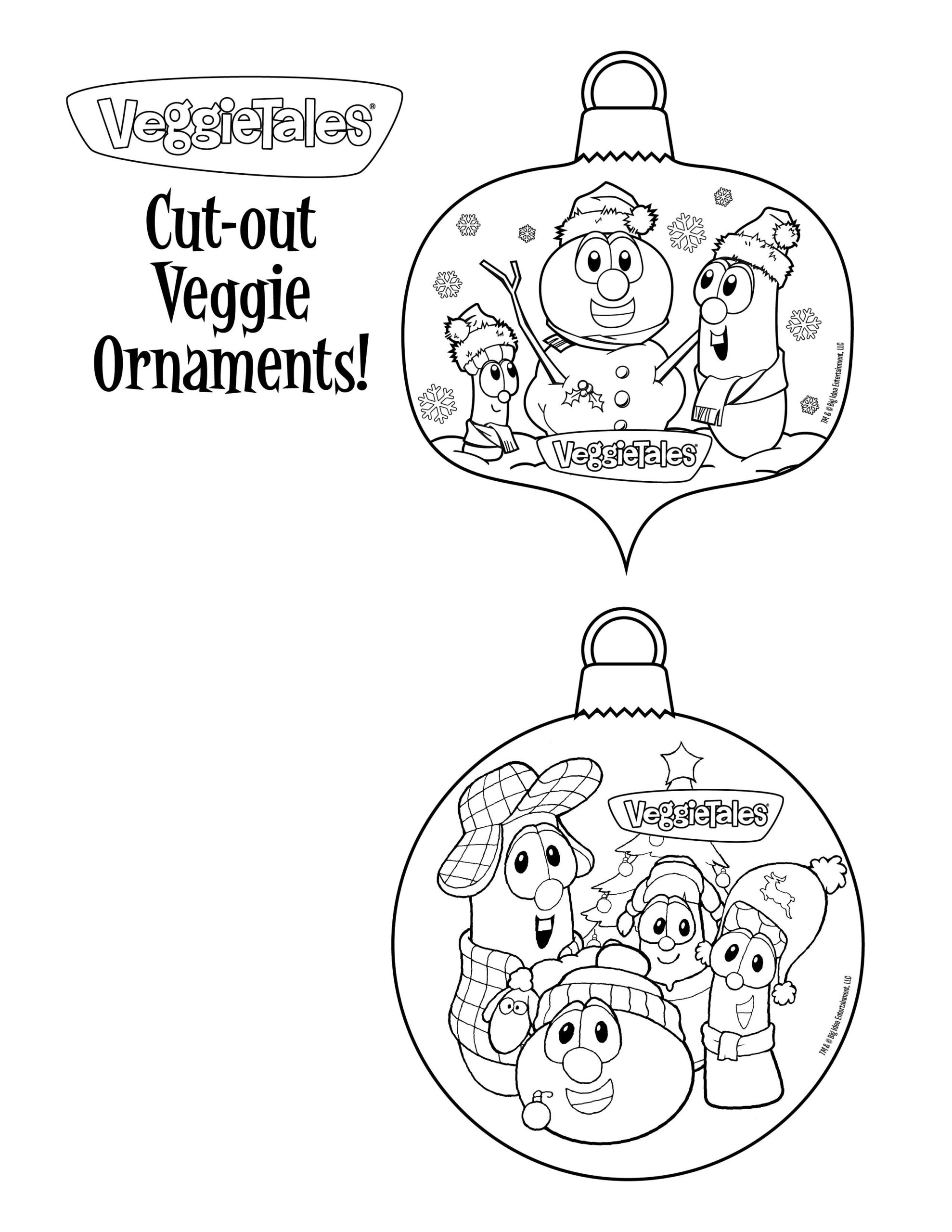 Veggie Tales Operation Christmas Child Coloring Pages