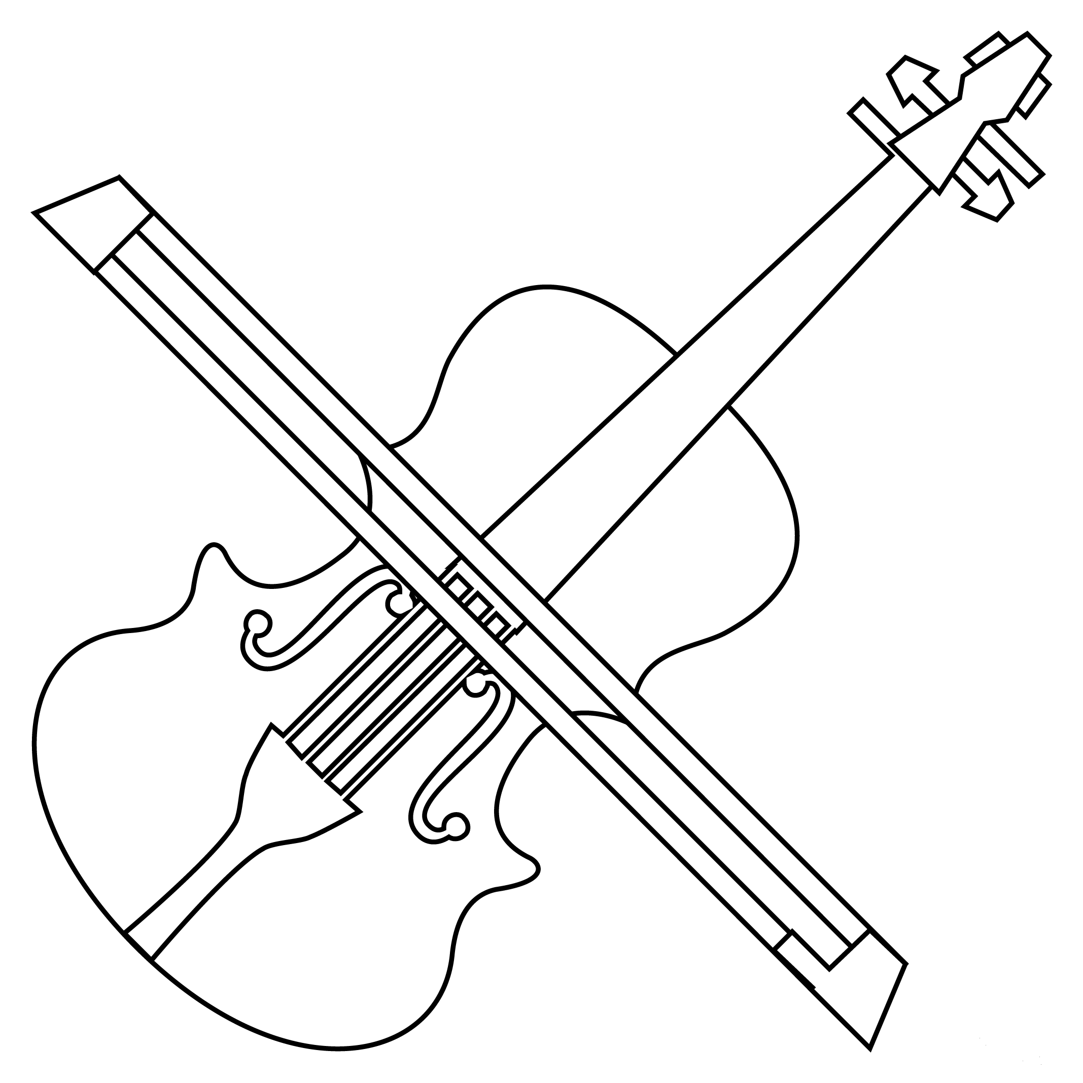 Violin Coloring Page ColouringPages
