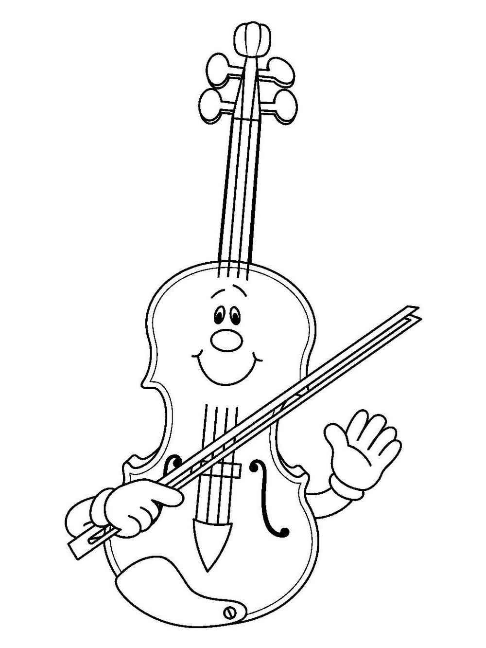 Violin Coloring Pages