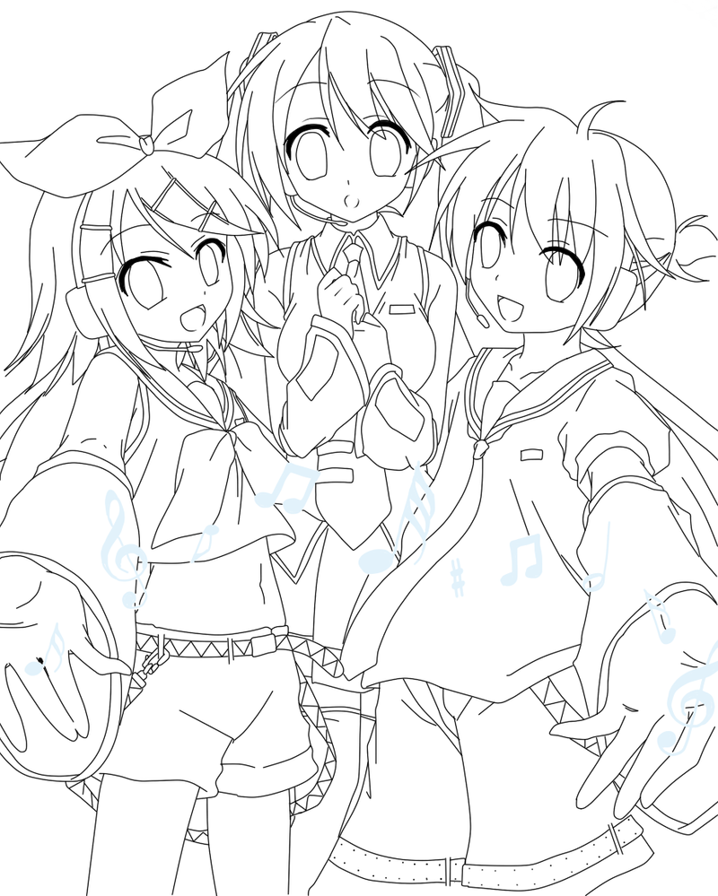 Vocaloid Luka Coloring Pages Coloring Pages