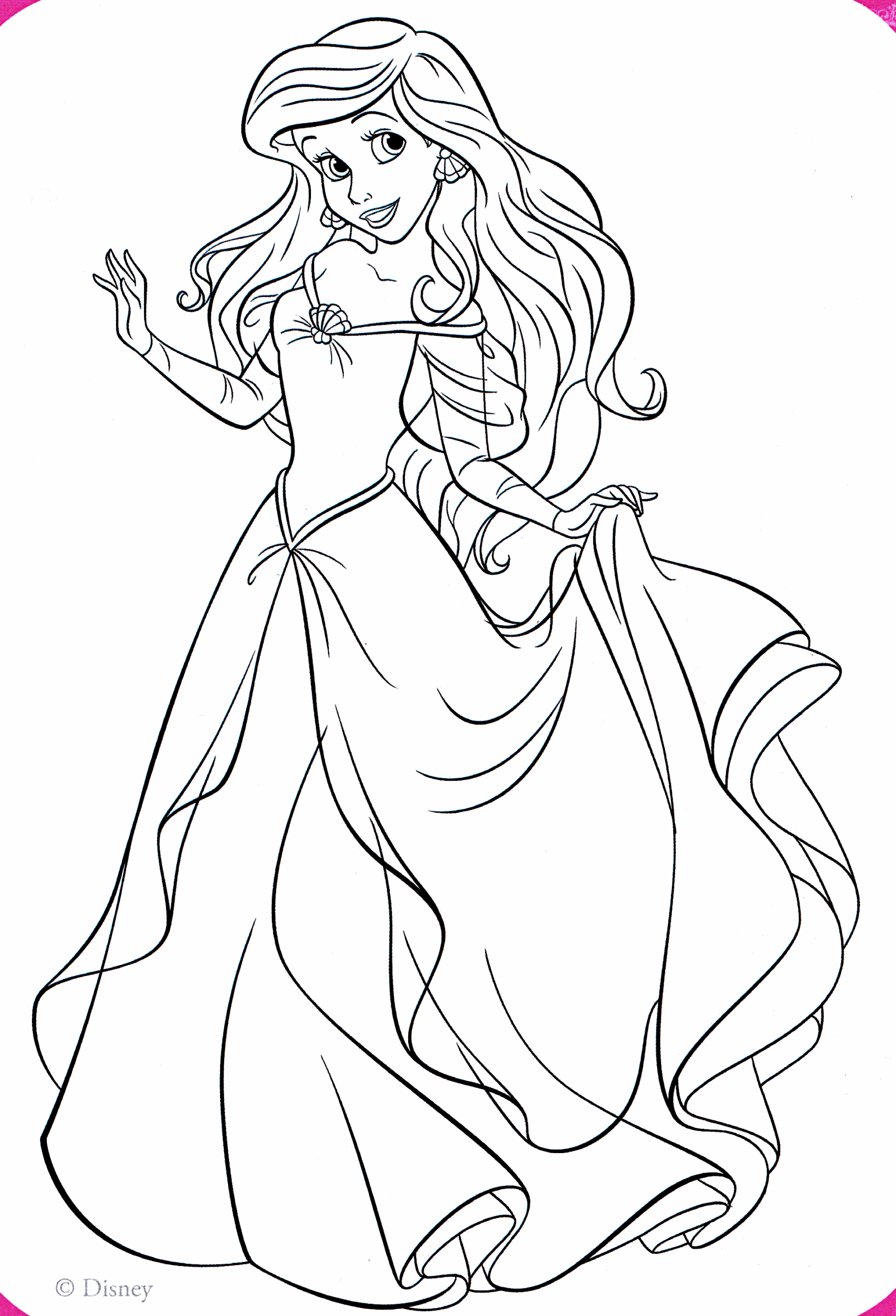 Ariel Coloring Page