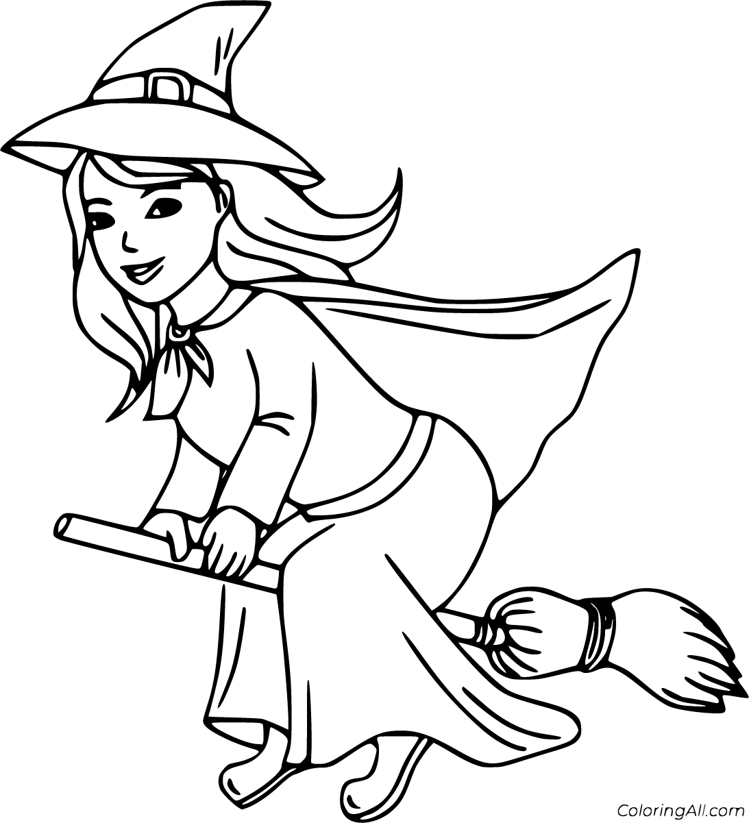 Witch Coloring Pages ColoringAll