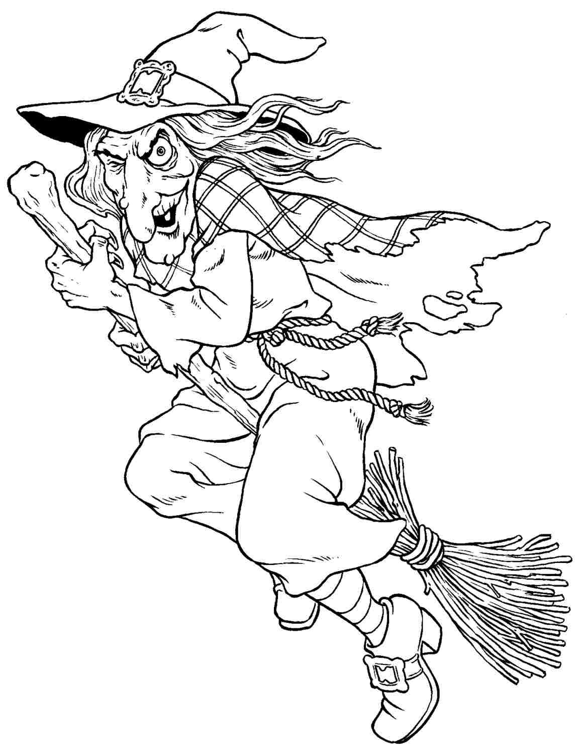 Witch Coloring Pages Printable