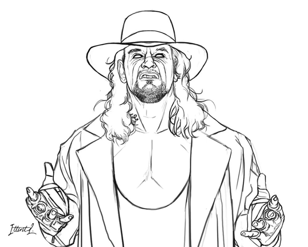 Wwe Coloring Pages Of Undertaker
