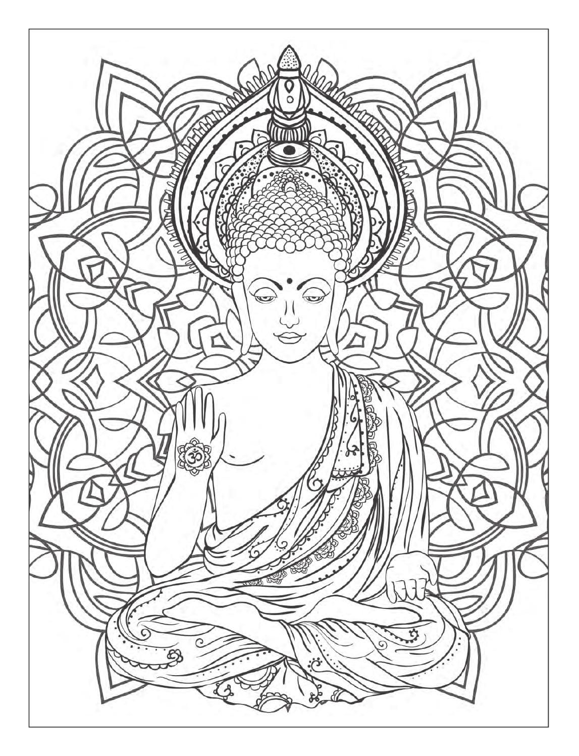 Yoga And Meditation Coloring Book For Adults With Yoga Poses And Mandalas Abstract Coloring