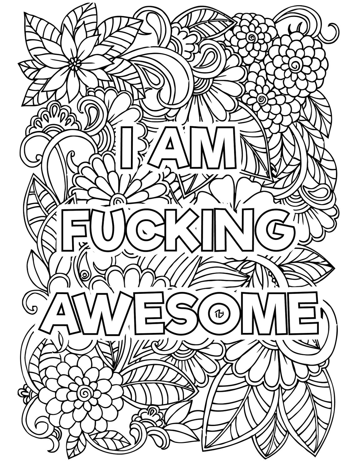 10 Adult Curse Words Coloring Pages Adult Coloring Pages Etsy