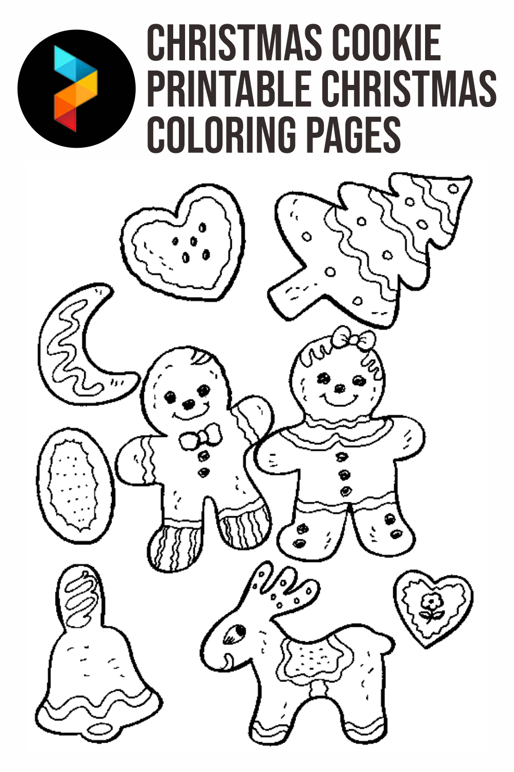 10 Best Christmas Cookie Printable Christmas Coloring Pages Printablee