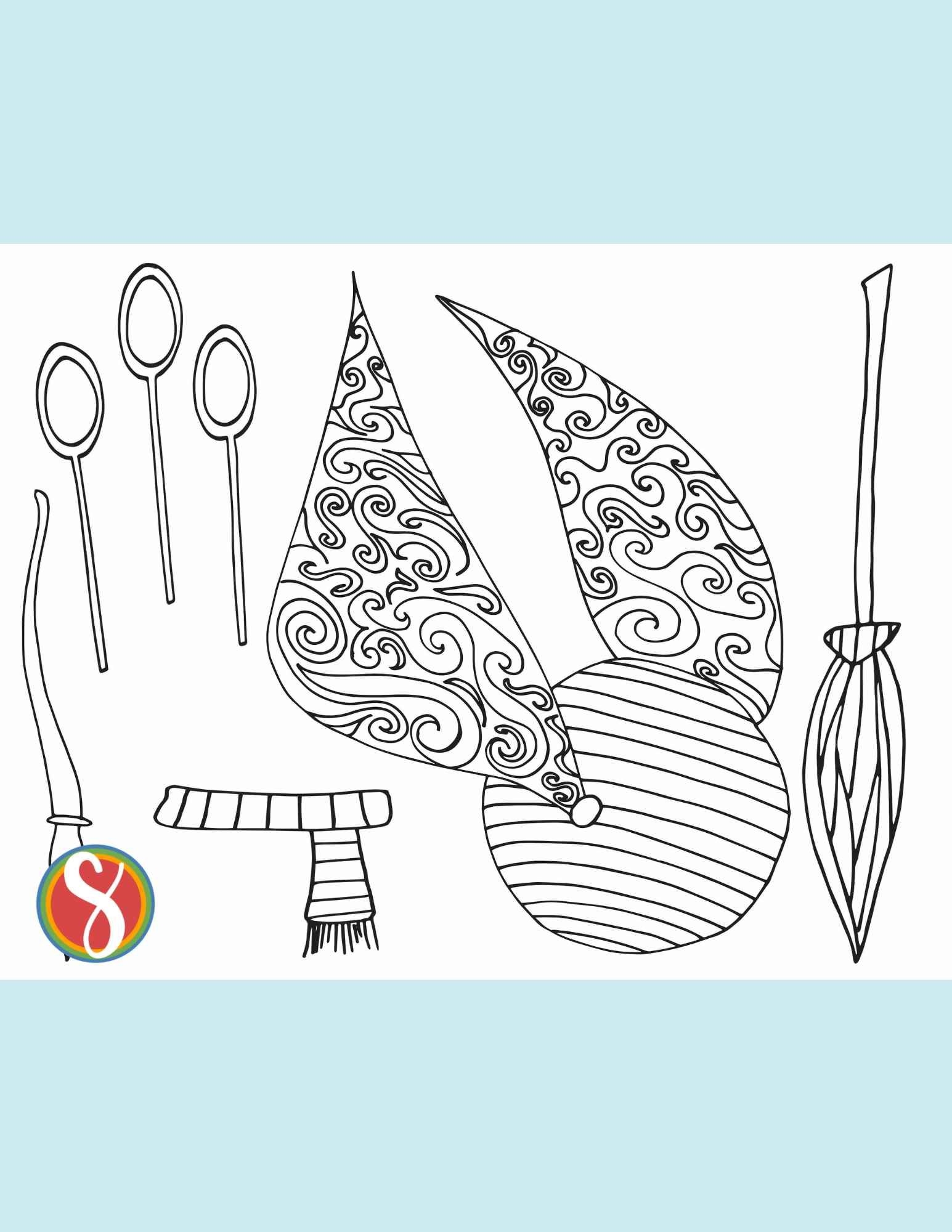 10 Free Golden Snitch Coloring Pages Stevie Doodles