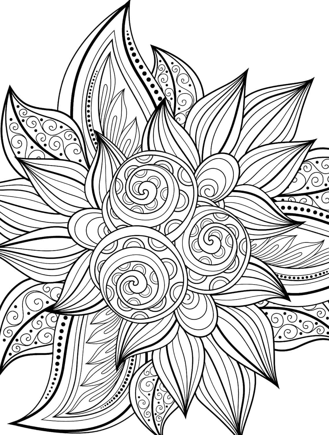 Easy Free Printable Coloring Pages