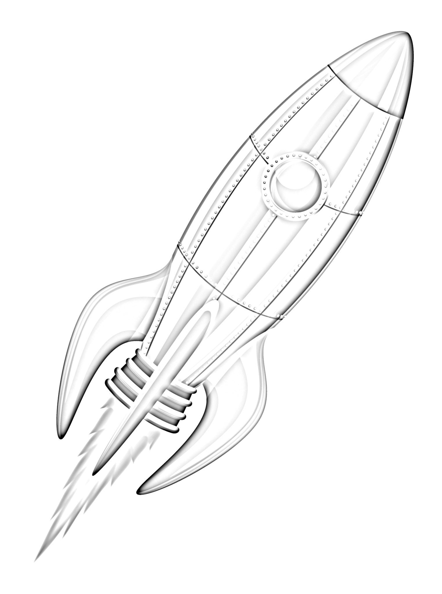 Rocket Ship Coloring Pages