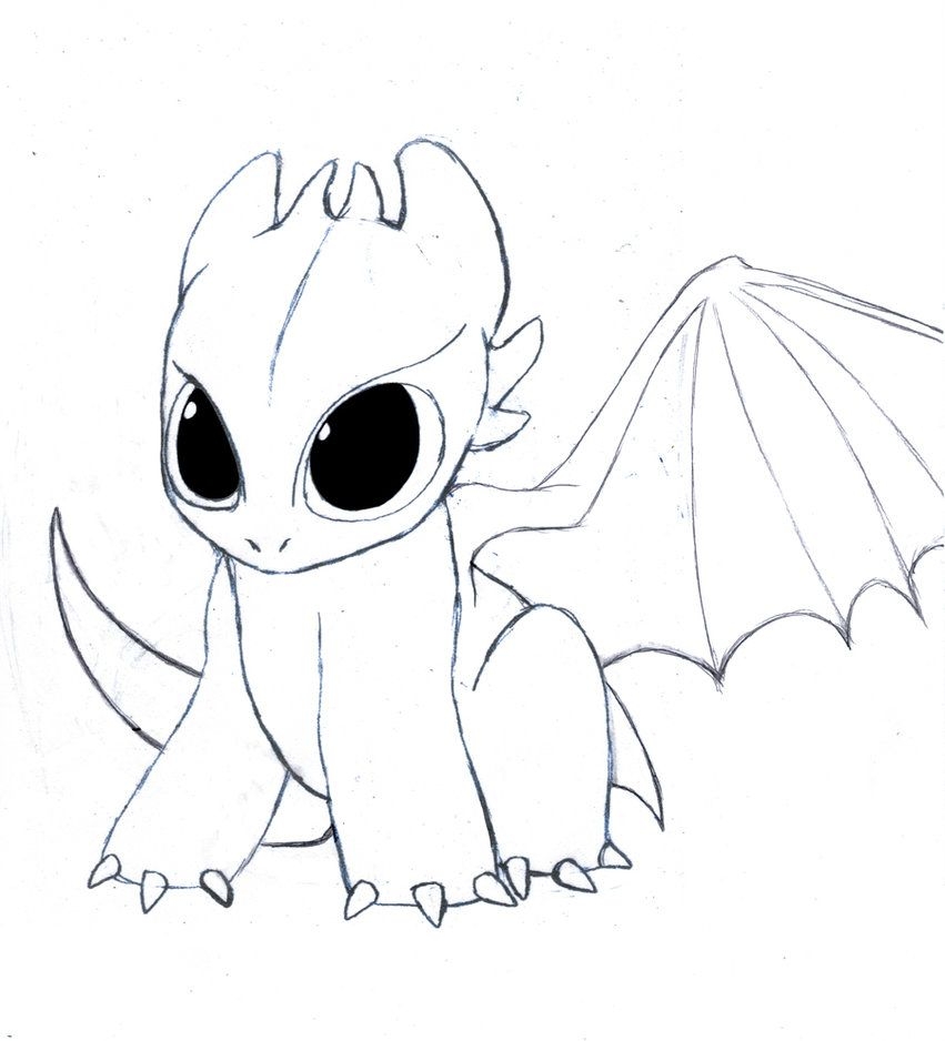 Light Fury Coloring Pages
