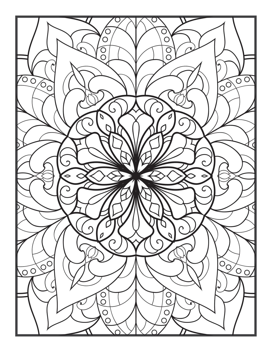 1000 Printable Coloring Pages For Teens And Adults Digital Download Etsy
