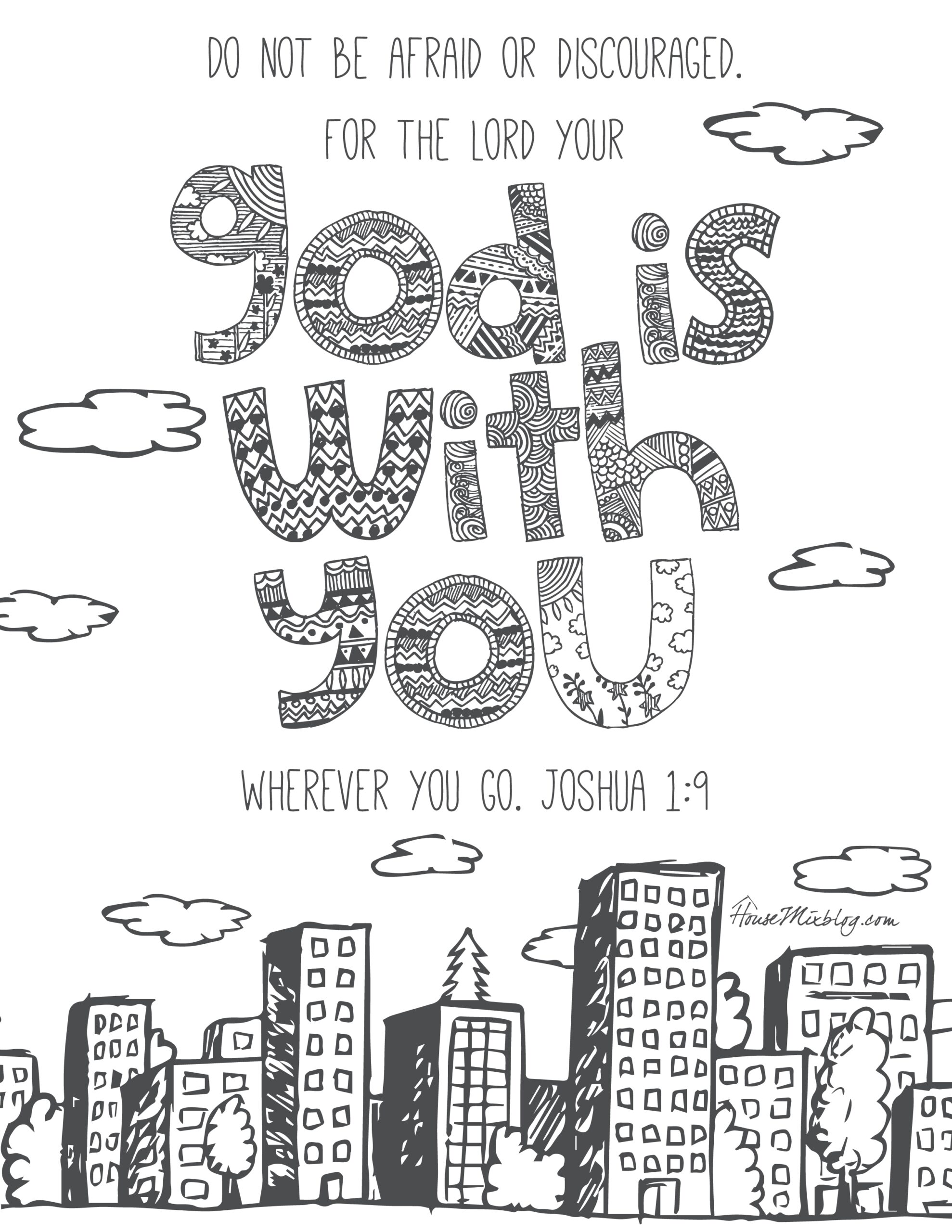 11 Bible Verses To Teach Kids With Printables To Color House Mix