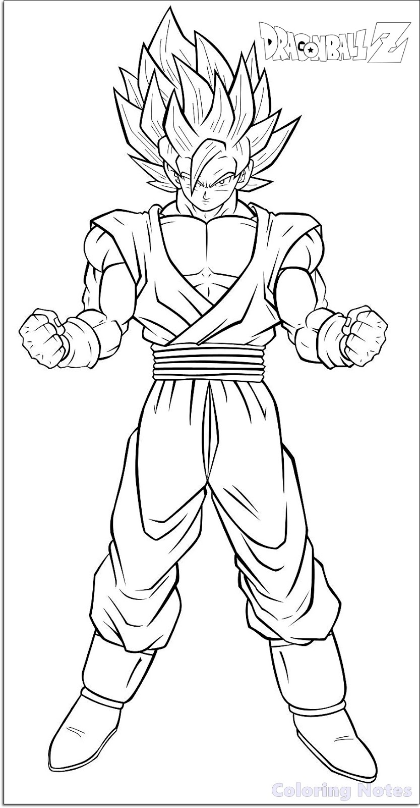 11 Free Dragon Ball Z Coloring Pages Printable For Kids COLORING PAGES FOR KIDS FREE PRINTABLE