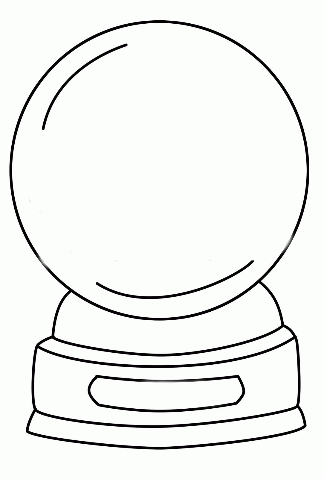 Snow Globe Coloring Pages