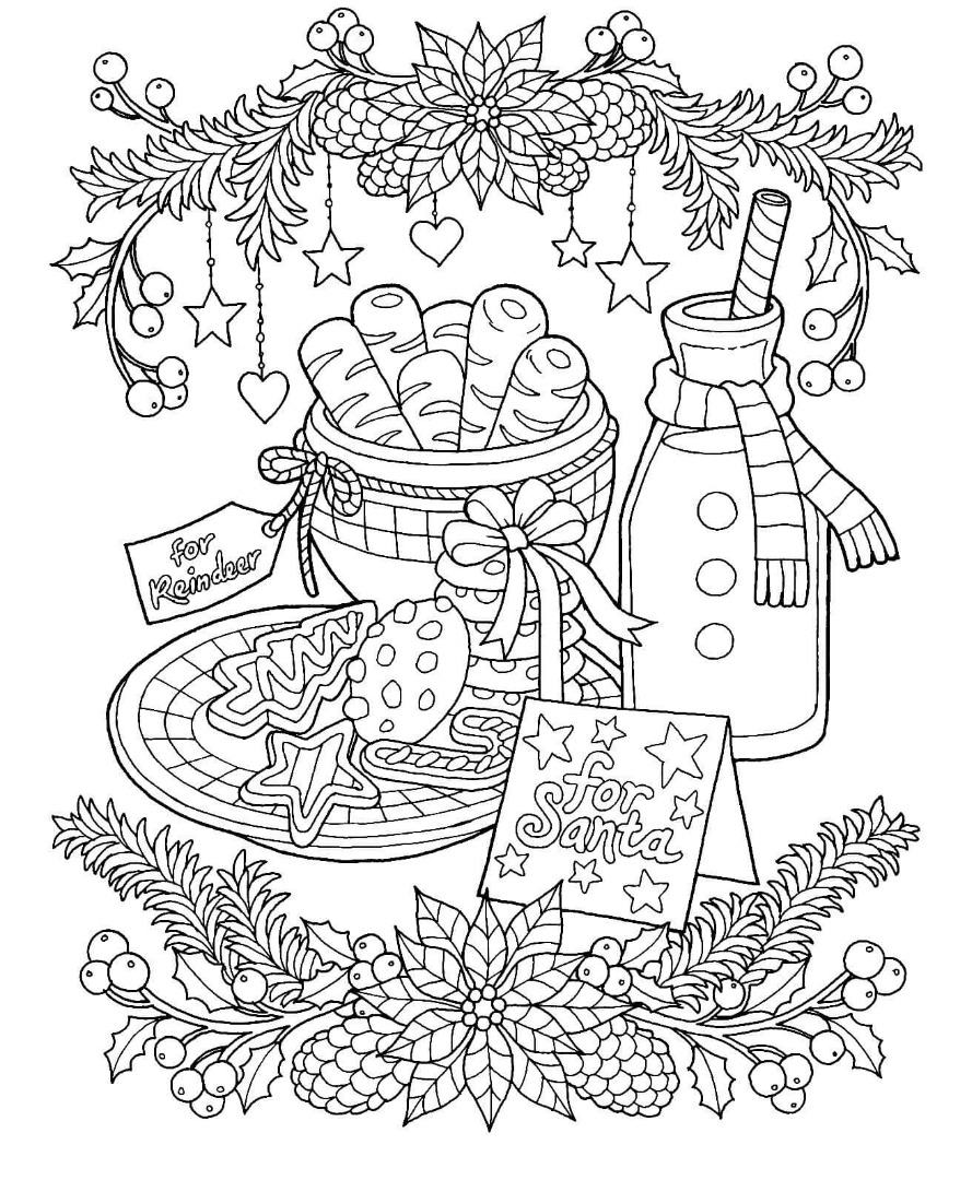 12 Free Christmas Coloring Pages Drawings