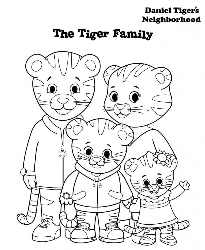 12 Free Printable Daniel Tiger S Neighborhood Coloring Pages