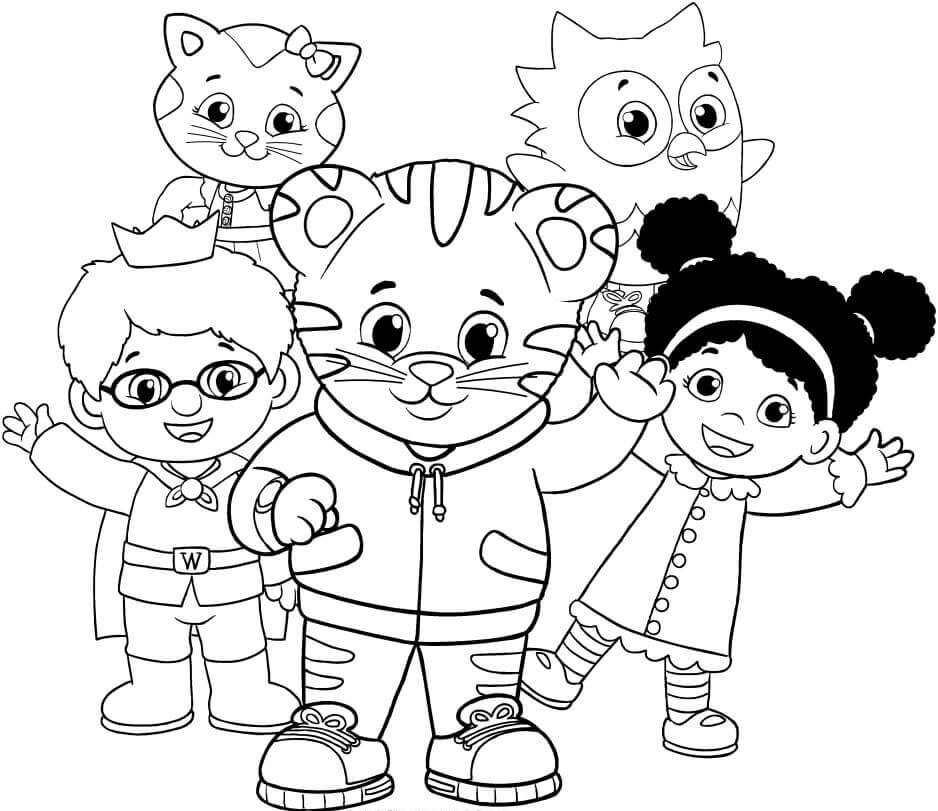 12 Free Printable Daniel Tiger S Neighborhood Coloring Pages