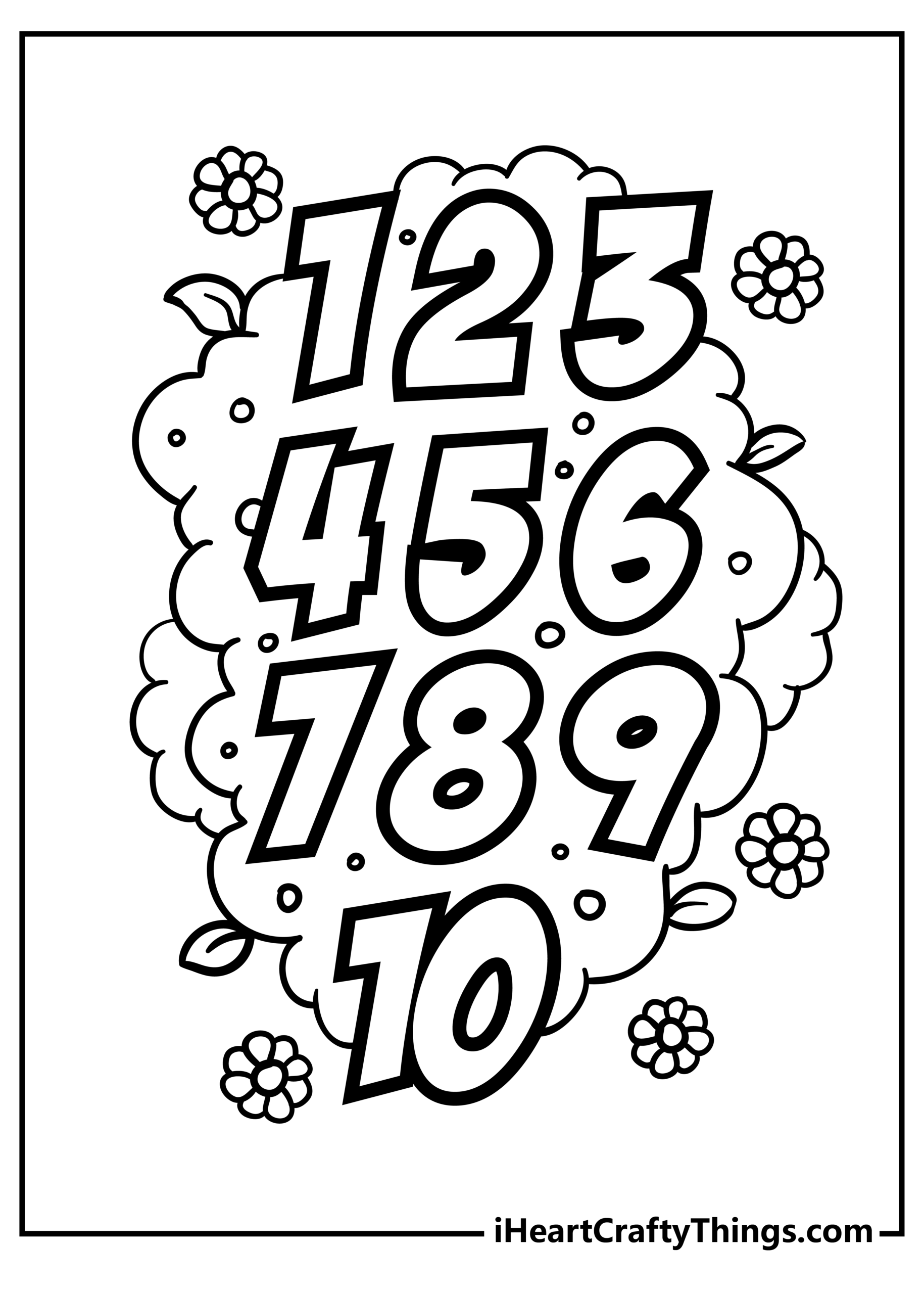 Numbers Coloring Pages