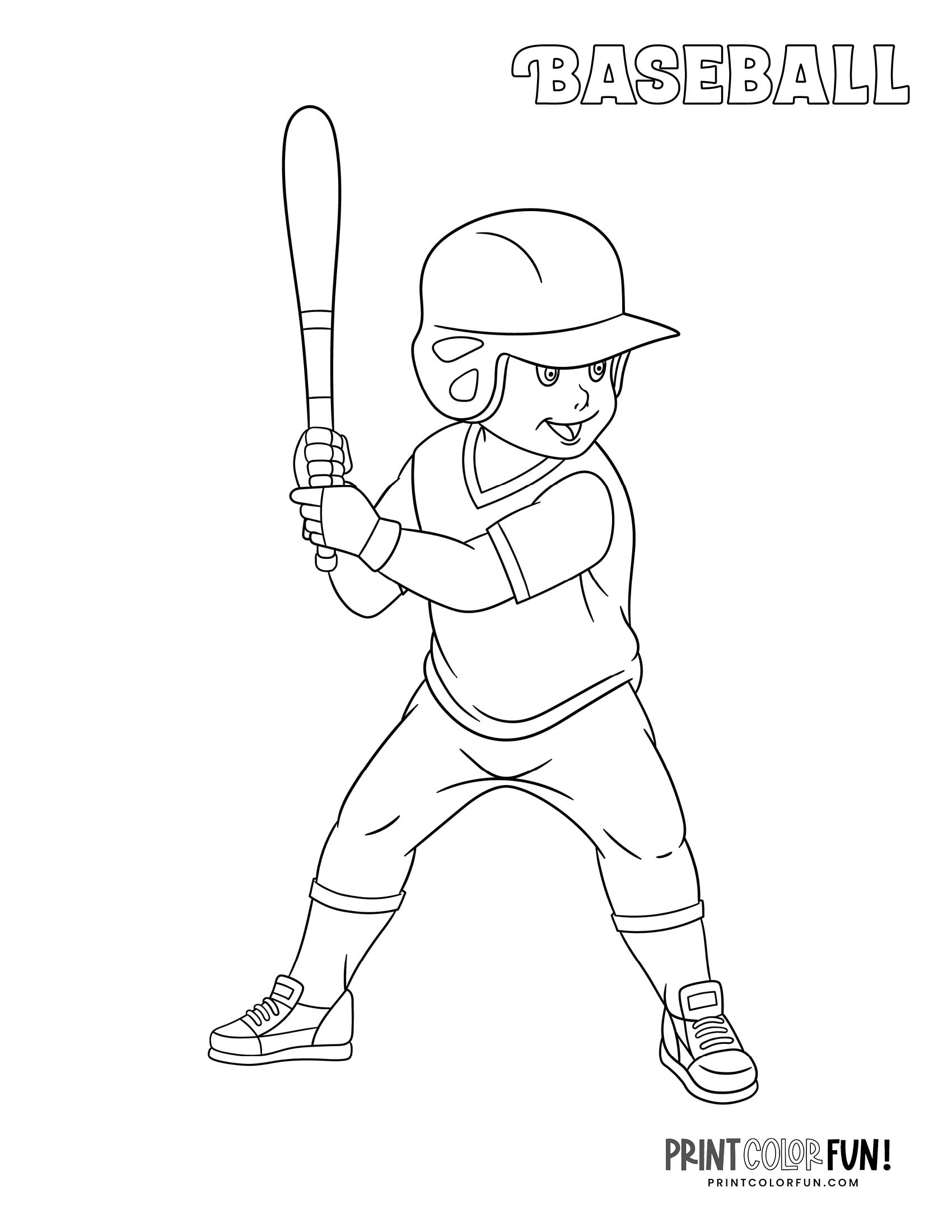 Coloring Pages Baseball